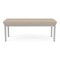 Lesro Lenox Steel 2 Seat Bench, Stone (Beige) Seat, Stone Back, 45 W 21 L 18.5 H, Linette Vinyl Seat LS2001 - alternate 1